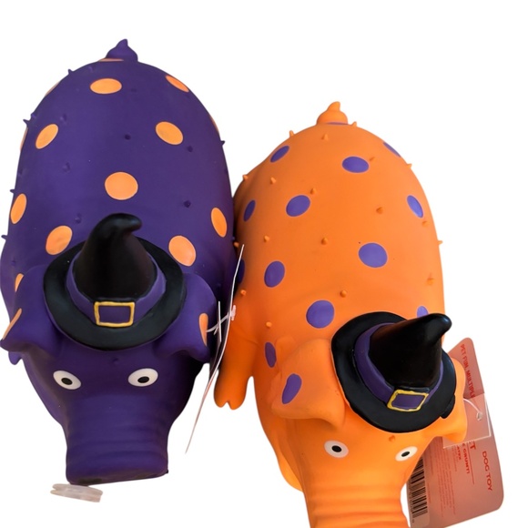2 Dog Toys Limited Edition Halloween Witch By Multipet Grunting latex 9 inch - Picture 2 of 2